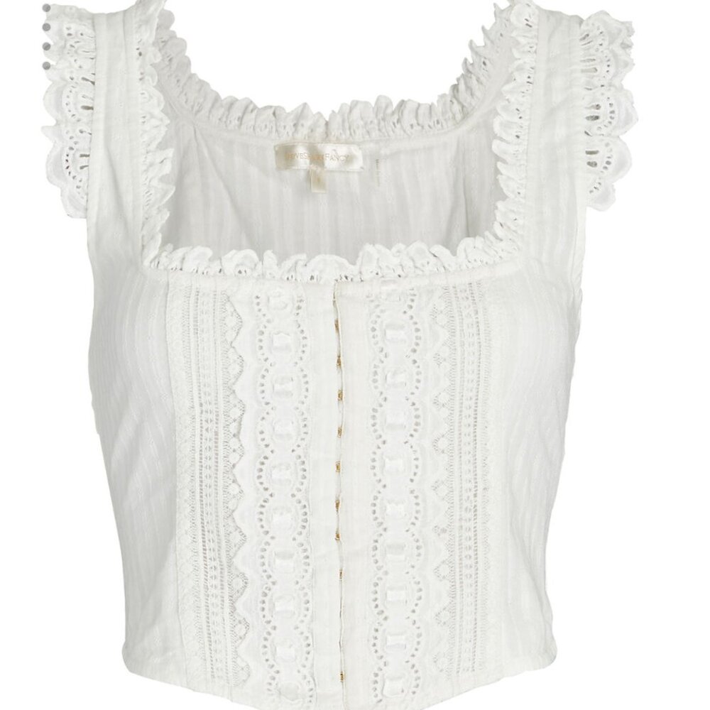 LoveShackFancy Georgie Bustier (sz 2)